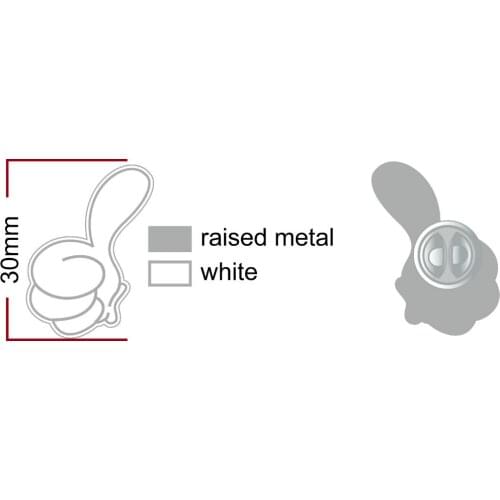 Medal badge with ring