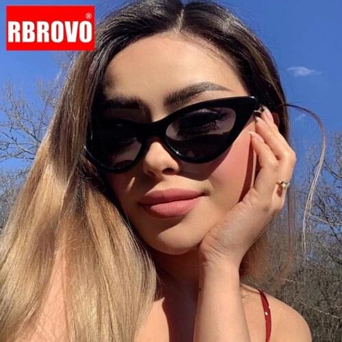 RBROVO 2021 Cat Eye Sunglasses Women Luxury Brand Glasses for Women/Men Vintage Eyeglasses Women Cateye Oculos De Sol Feminino