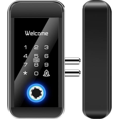 Semiconductor Fingerprint+Cipher+IC Card+Phone Unlock Smart Door Lock Security Door Lock No Opening for Home Office