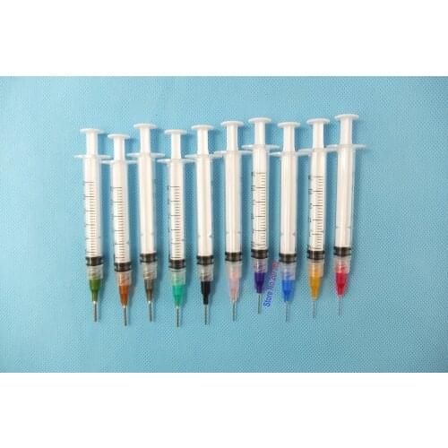 3ml graduation-scaled Luer lock Industrial Syringes w/ Tips