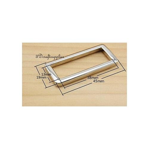 Rectangle Rings webbing Belt buckle alloy nickel 38mm 1 1/2 inch 10pcs U35