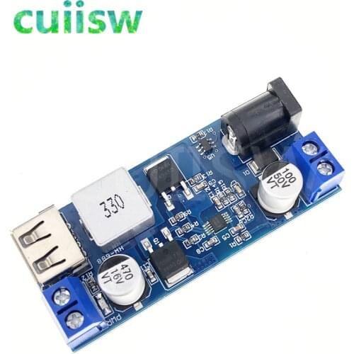 DC-DC 24V/12V To 5V 5A Step Down Power Supply Buck Converter Replace LM2596S Adjustable USB Step-down Charging Module For Phone