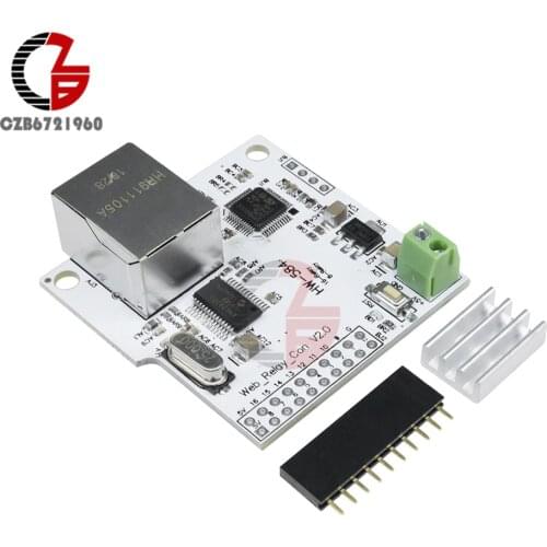 DC 5V 2A 8CH ENC28J60 Network Module 8-Channel Network Contrller Relay Control base on 32Bit System for Arduino Smart Home