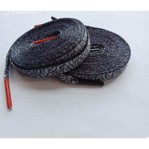 Printing Thunder Lines Shoelace Printed Elephant Pattern Shoelaces Flat Bursting Polyster Shoe Laces For Boots Sneakers