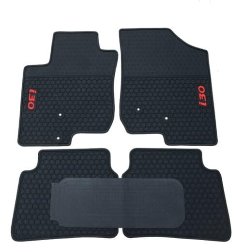 Special No Odor Carpets Waterproof Front and Rear Seat Full Set Rubber Car Floor Mats for Hyundai I30 IX25 IX35 Sonata Veloster