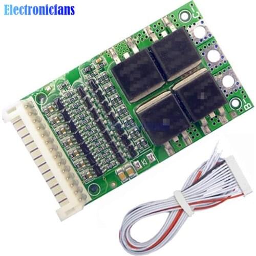 Universal 6S 7S 8S 9S 10S 11S 12S 13S Adjustable BMS Iron Phosphate Lithium Li-ion 18650 Battery Protection Board 25A