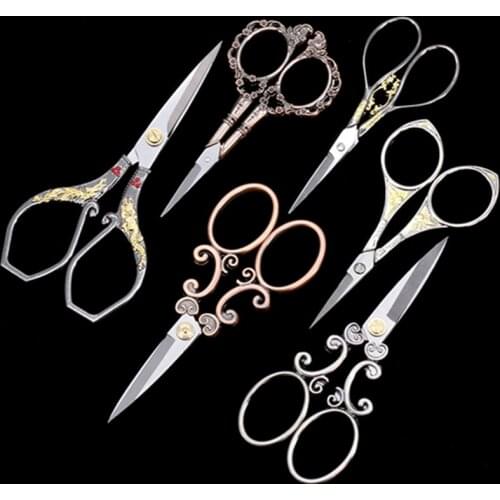 Vintage Scissors Antique Retro Scissors Embroidery Fabric Needlework Cross Stitch Needlework Sewing Scissor Tailor Scissors DIY