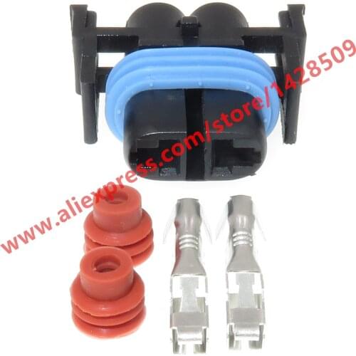 20 Sets 2 Pin Car Headlight Fog Lamp Holder Connector Waterproof Light Socket High Temperature Resistance MG652520-2 H11 H8 881