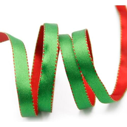 David accessories Christmas 1/2/4cm Doubleside Satin Ribbon,DIY Packing Hairbow Garment Accessories Wedding Gift Warp,50Yc11617