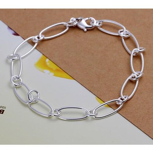 Free shipping 925 jewelry silver plated jewelry bracelet fine fashion bracelet wholesale and retail SMTH194