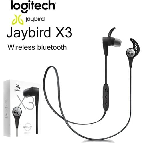 Logitech Jaybird X3 Wireless Bluetooth Sport Earphones Play Time 8Hours Sweat-Proof For Sport Fit Music & Calls Mobile Earbuds