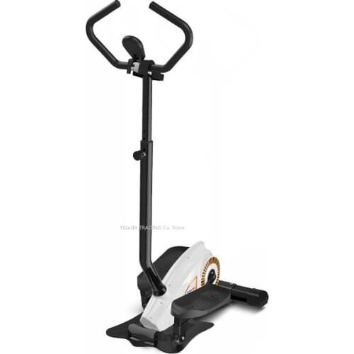 Household Fitness Tool Adjustable Stepper Machine with Armrest, Magnetic Control Flywheel Slimming Stepper Climbing Foot Machine