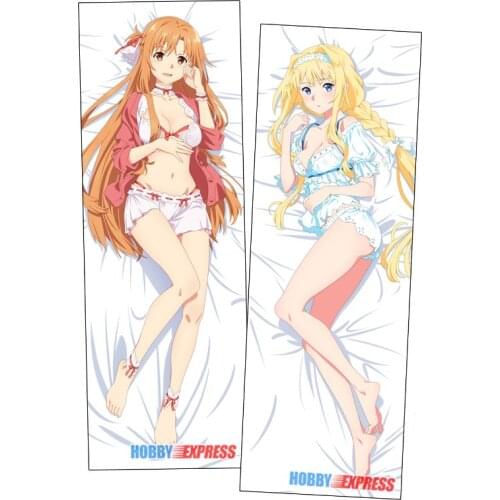 Hobby Express Anime Dakimakura Japanese Otaku Waifu Hugging Body Pillow Cover Asuna Yuuki Alice Zuberg ADP20728