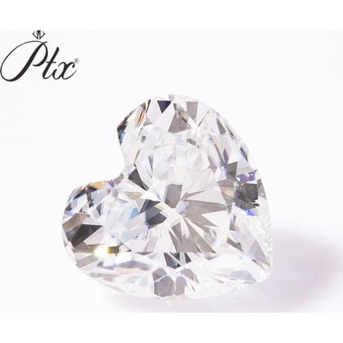 0.3ct To 5ct Loose Gemstones Moissanite Stones D Color VVS1 Heart Shaped Excellent Cut Pass Diamond Tester For Womens Jewelry