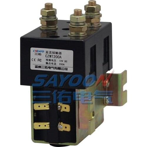 SAYOON DC contactor CZWT200A , contactor with switching phase, small volume, large load capacity, long service life