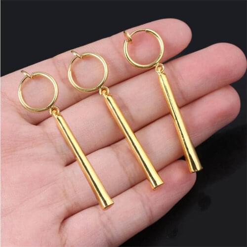 Fashion Anime One Piece Sauron Stud Earrings Cosplay Clip-on Earrings Men and Women Charm Jewelry