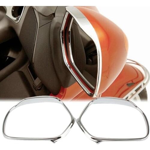 Motorcycle Accessories Chrome Rear View Side Mirrors Trim Decoration Cover For Honda GOLDWING GL1800 2001-2017