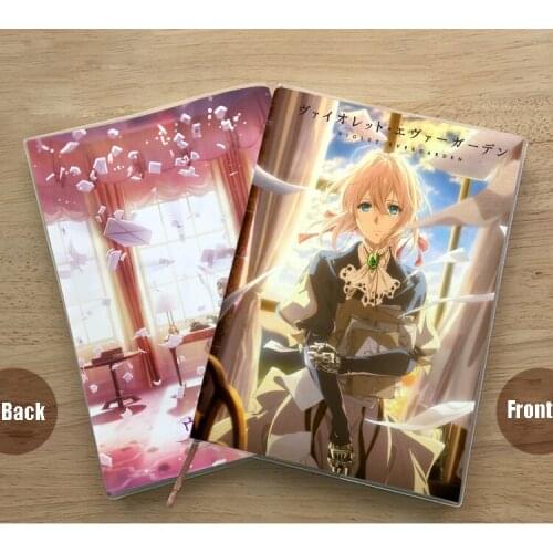 2021New Anime Notebook Violet Evergarden Character Notepad Journal Diary Manga Collectibles Stationery Book Fans Birthday Gifts