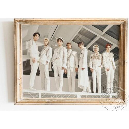 Monsta X K-pop Music Male Group Star Poster,Gorgeous Elegant Fashion Magazine Wall Picture, Modern Gift Art Prints Home Decor