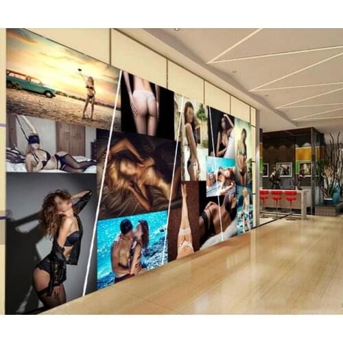 Sexy beauty poster background wall decoration mural wallpaper