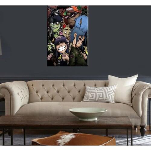 Modern Bulletproof Eggs Gorillaz Wall Art Canvas Painting Picture Poster and Print Gallery Living Room Home Decor