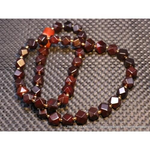 Ultra Energy Tibetan Old Agate totem 45 Tang Ball dZi Bead Lama Prayer Necklace LKbrother Talisman UPD210619A4