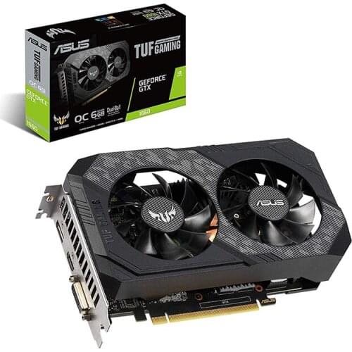 ASUS NVIDIA TUF GTX1660 O6G GAMING GDDR6 192 bit Graphics Card GTX 1660 6G Graphics card