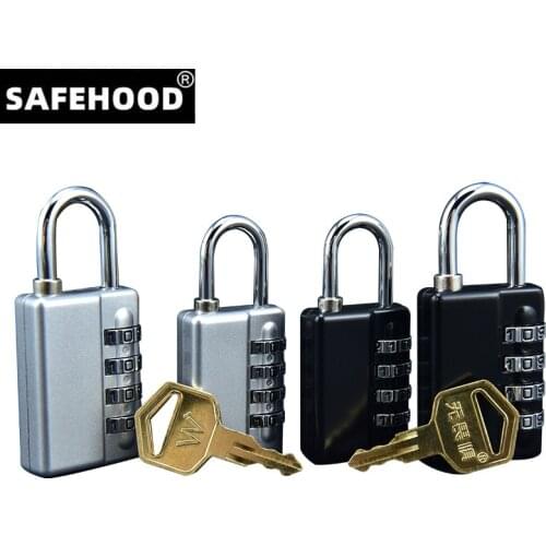 Padlock Key with Password Required Waterproof Anti-Rust Suitcase Lock Locker
