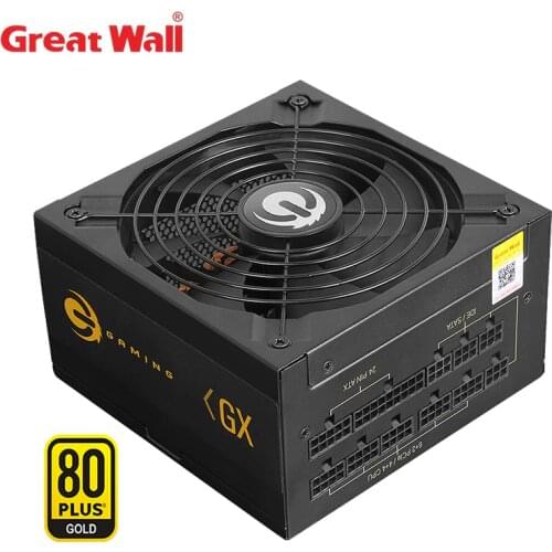 Great Wall PC Power Supply 12V PSU True Rated 850W 80PLUS GOLD ATX Power Supply 12V with Fan Auto starts/stops Full Modular