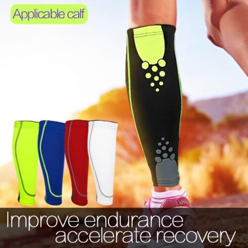 1Pc Sports Calf Compression Sleeve Shin Splint Support Guard Leg Protection Socks for Basketball Running Cycling Travel Recovery