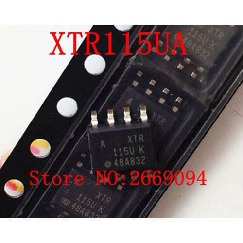10pcs/20pcs /50pcs Free shipping New XTR115 XTR115U XTR115UK XTR115UA SOP-8 4-20mA CURRENT LOOP TRANSMITTERS IC