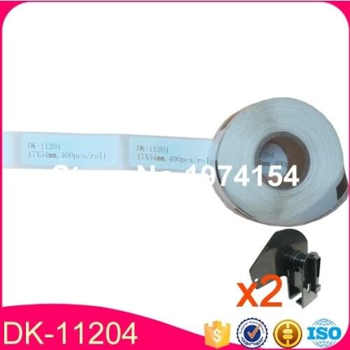 100 x Rolls Brother Compatible Labels DK-11204, label size:17 x 54mm, DK 11204, DK 1204 Adhesive Sticker Label