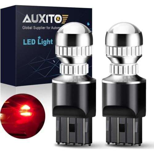 AUXITO 2Pcs T20 7440 7443 Led Red Brake Light Bulbs W21/5W W21W WY21W LED Car Stop Light LED T20 For Audi A6 C5 A1 A3 A4 B9 B8