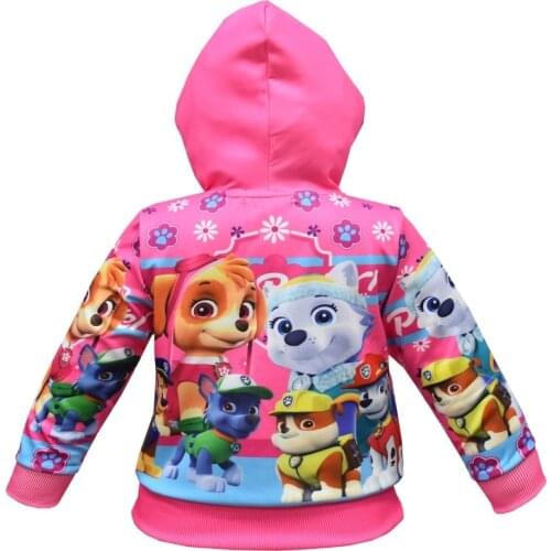 2021 Paw Patrol Sweatshirt Children Kid Hoodie Pullovers Drawstring Streetwear Boy Girl Cartoon Hooded Jacket Autumn Fleece Tops