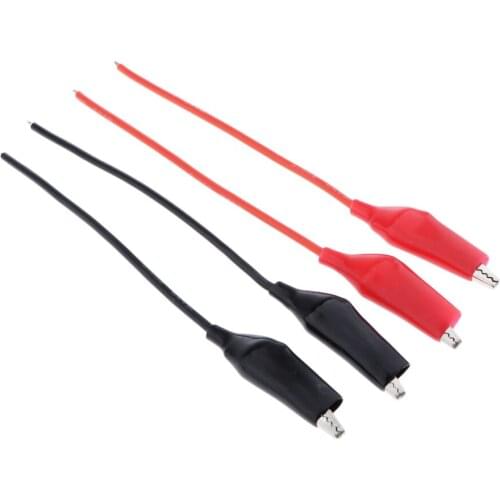 4 Pack Tinned Tail Clamp Clip Wire Connect 16# Silicone Cable 12cm 2-Color