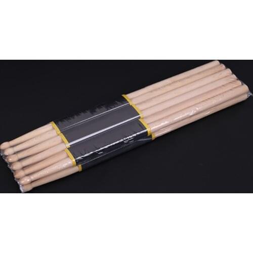 6 Pairs 5A Drumsticks Wooden Drum Sticks Fraxinus Mandshurica Wood Drum Set Percussion Instrument Accessories
