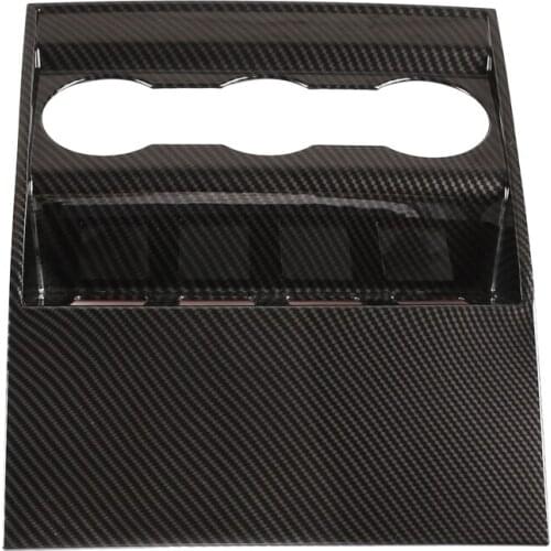 Car ABS Carbon Fiber Armrest Box Rear Protect Cover Trim for Land Rover Defender 110 2020