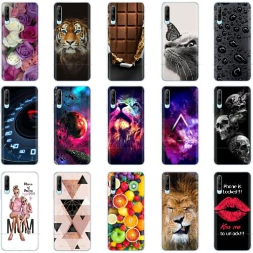 Case for Huawei Y9 Case Silicon Tpu Soft Coque Cover for Huawei Y9 S Y9s Bumper Etui Coque Flowers Painted Shell Bag Fundas Capa