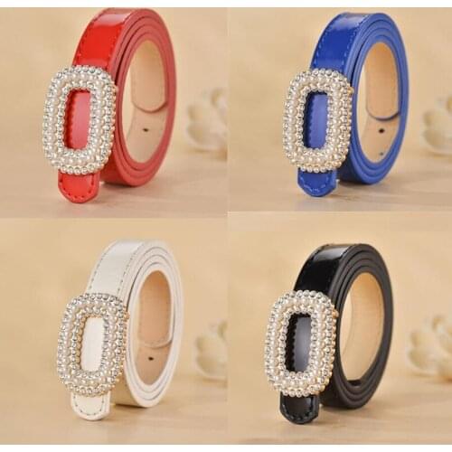 Multi-style Selection Childrens Fashion Belt Metal Smoothing Buckle Childrens Belt Boys Girls Dress Jeans Casual Waistband