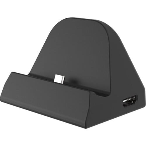 USB Charger Station Stand Charging Dock Fast Power Supply Base with HD Type C Video TV Converter for Nintend NS Switch Console