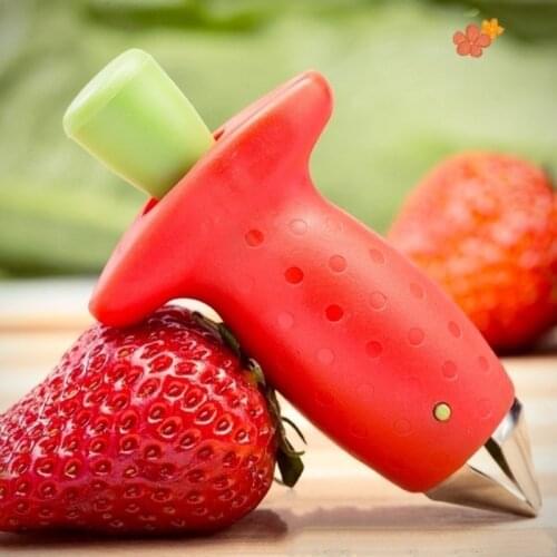 Tomato Stalks Fruit Knife Stem Remover Useful Kitchen Gadgets Red Strawberry Huller Strawberry Top Leaf Remover Fruit