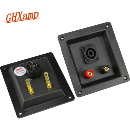 GHXAMP 2PCS Professional Stage Speaker Junction Box New ABS Plastic Wiring SPEAKON Connectors Copper terminal box accessories