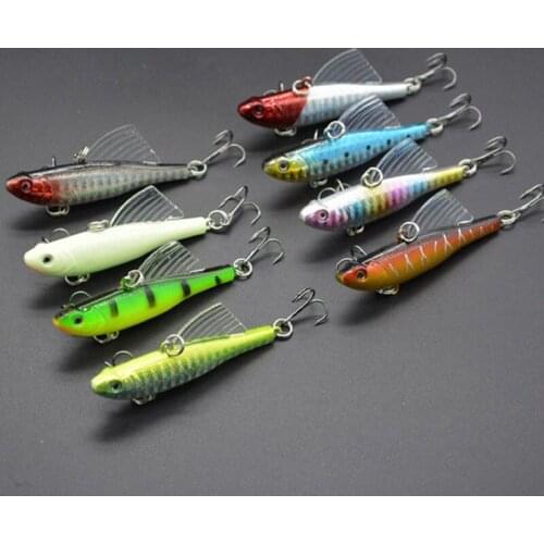 66mm/17g Artificial VIB Sinking Wobbler Freshwater Fishing Lures Hard Bait 3D Eyes Anti-Corrosion Bionic plastic Fishing Bait