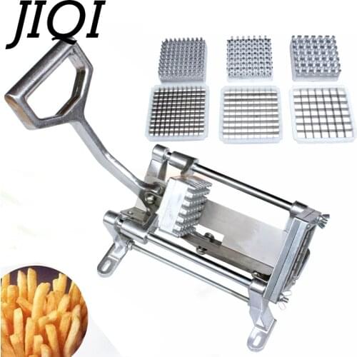 JIQI Alloy Steel French Fries Potato Strip Cutter Chips Cutting Machine manual potatoes Slicer Hand Push Vegetable fruit Chopper
