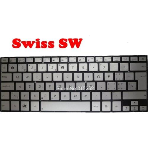 Laptop Keyboard For ASUS BX31 BX31E BX31A BX31LA Silver Without Frame Swiss SW/CZ CZECH