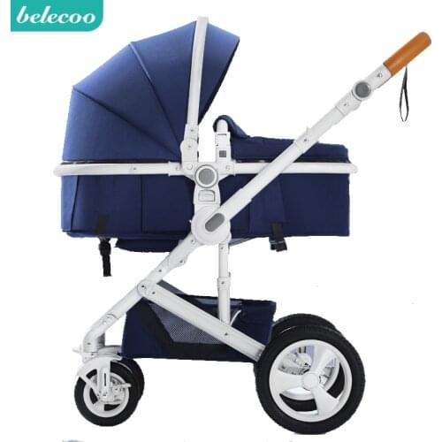 Free Shipping Belecoo baby stroller High landscape baby carriage sit and lying folding two-way four-wheel shock absorption