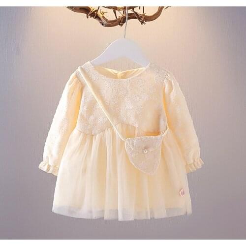 Girl Dresses Lace Floral Party Dress For Girls Casual Style Children Party Dresses Spring Autumn Girls Costumes Kids