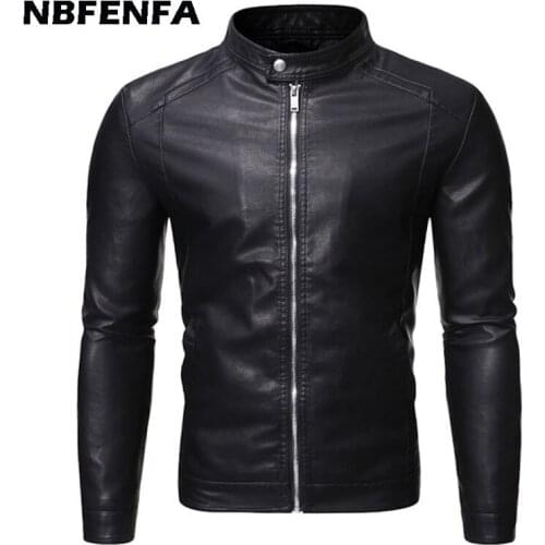 Men PU Leather Jacket Male Coat Windproof Outdoor Biker Motorcycle 5XL Mens Clothing Black Jackets Outwear Male Coats LX155