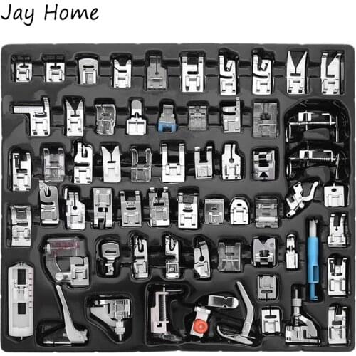 11/72 Pcs Sewing Machine Presser Feet Set Professional Domestic Presser Foot Kits for Low Shank Home Sewing Machine Accessories