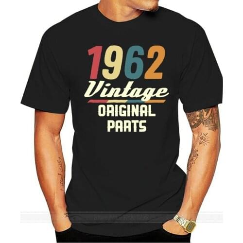 Vintage 1962 Mens T-Shirt Retro 60S 56Th Birthday Tee Pure Cotton Tee Shirt cotton tshirt men summer fashion t-shirt euro size